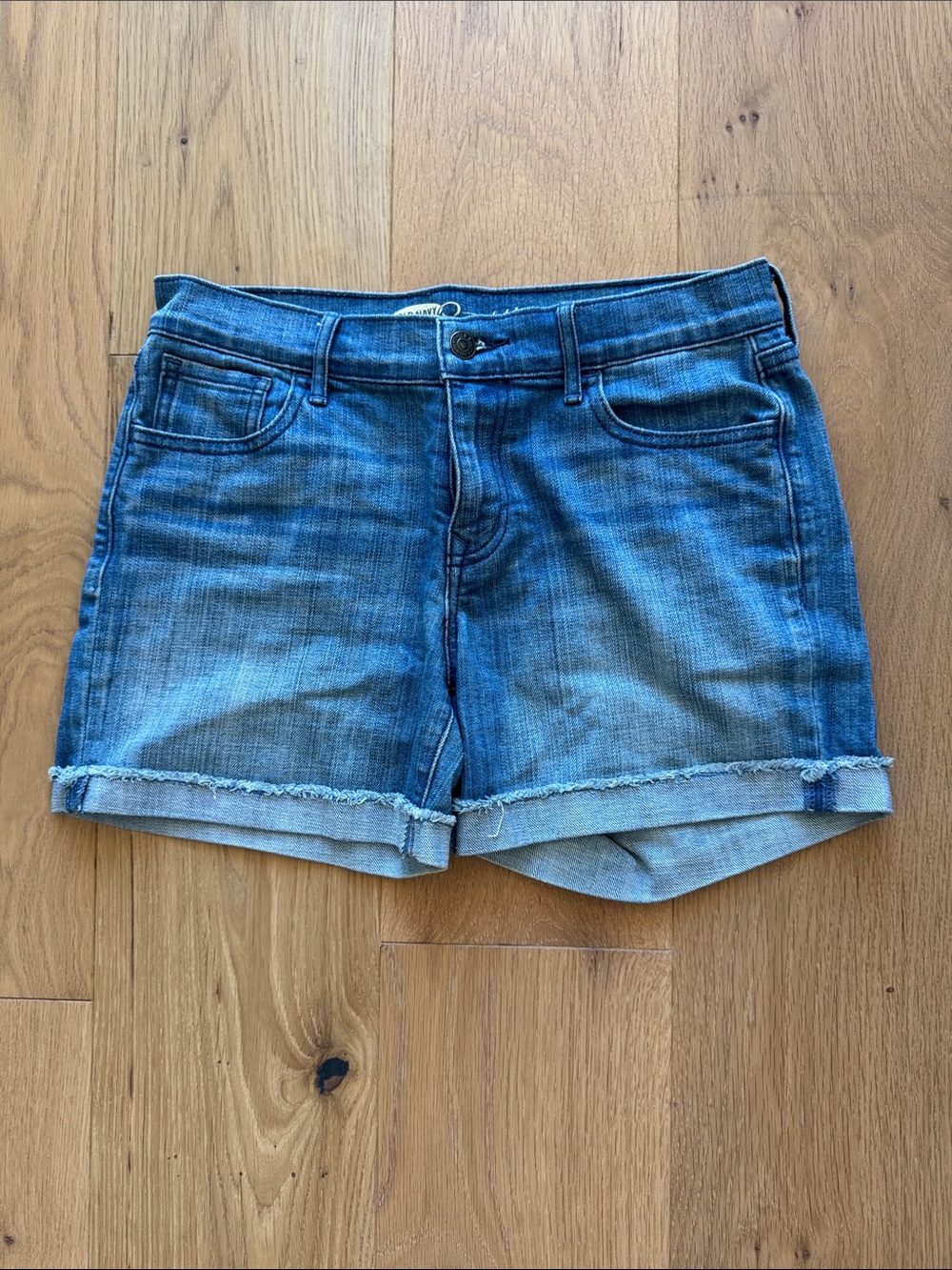 Old Navy Blue Rolled Hem Denim Shorts